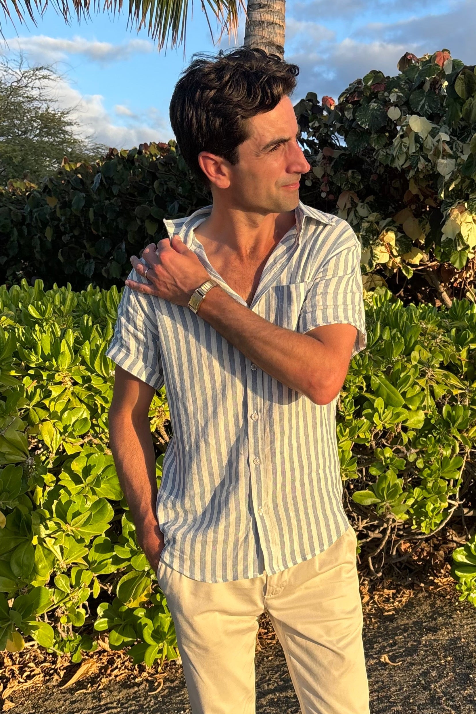 #color_blue / white stripe