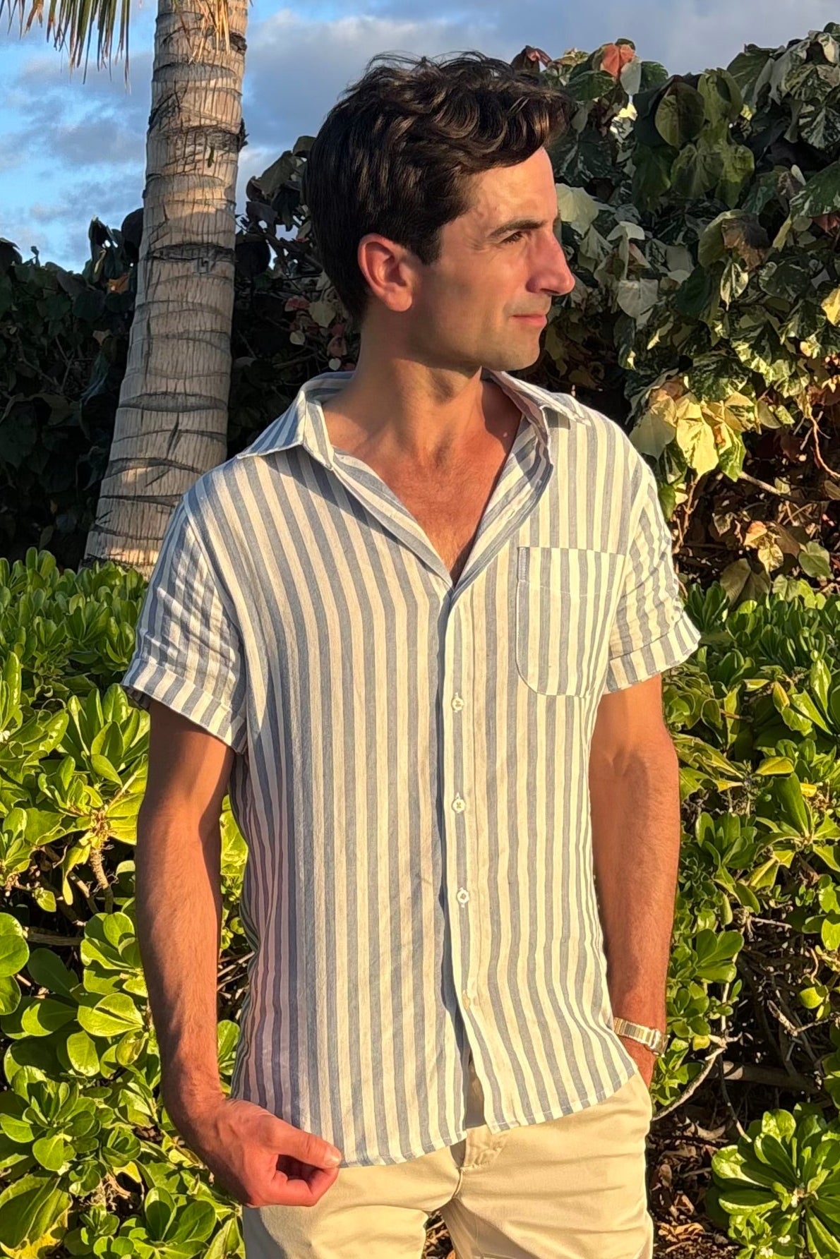 #color_blue / white stripe