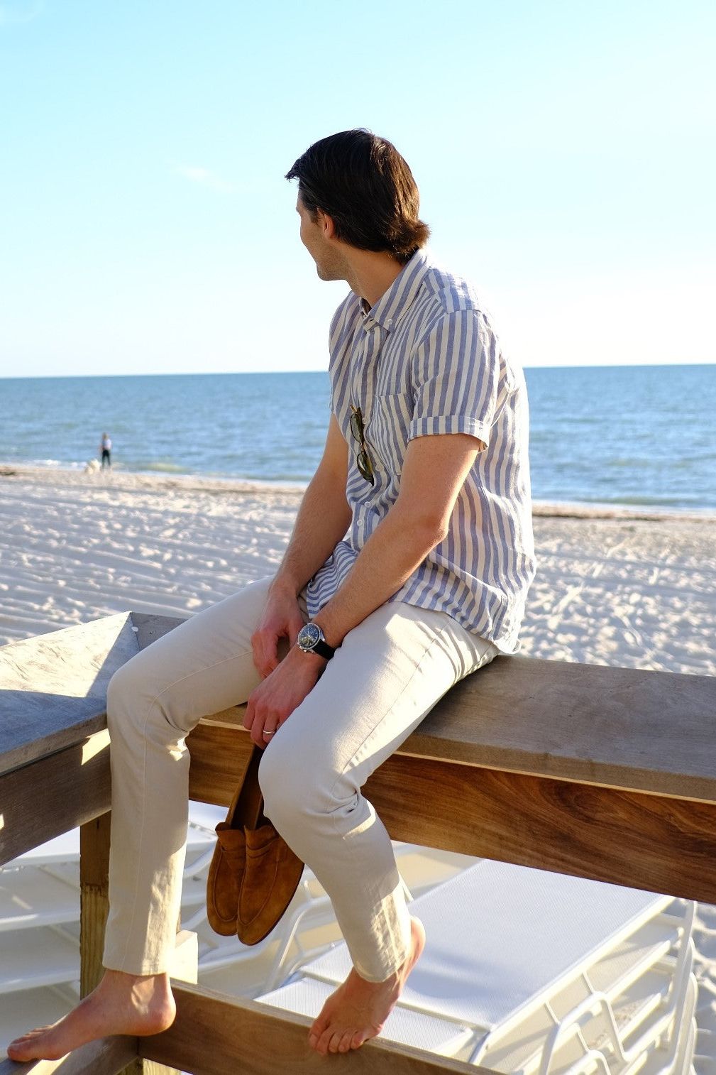 #color_blue / white stripe